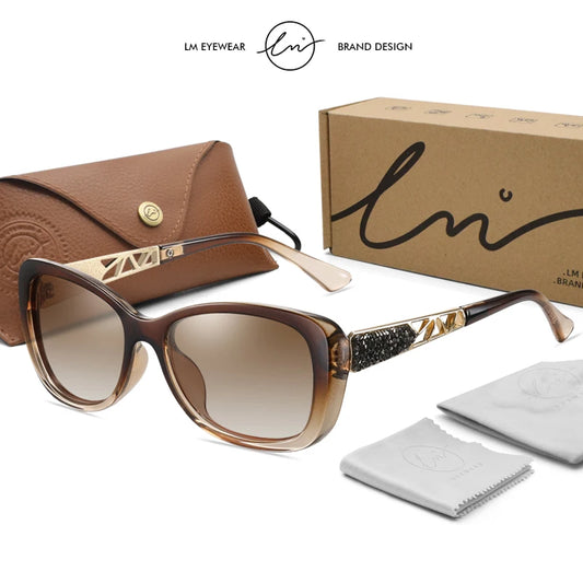 🕶️✨ LM 2024 Women’s Sunglasses – Luxury Gradient Polarized UV400 Eyewear ✨👑