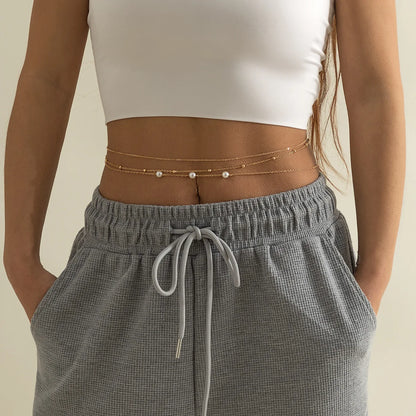 ✨💃 Hip Hop Double Layer Waist Chain – Sexy Adjustable Body Jewelry 🔗🔥