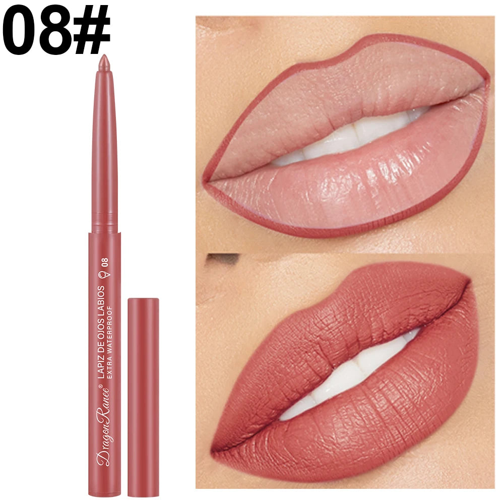 Automatic Rotating Waterproof Matte Lip Liner Pen