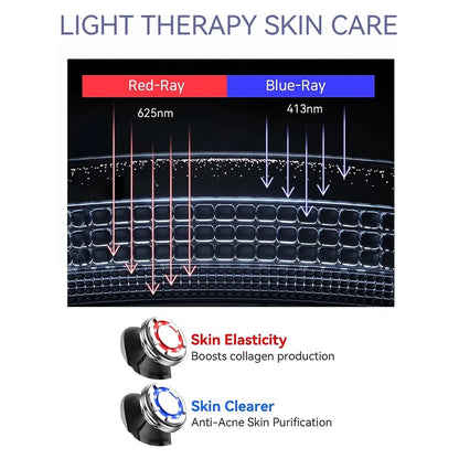 EMS Facial Massager with Microcurrent Deep Cleaning and Cool Compress