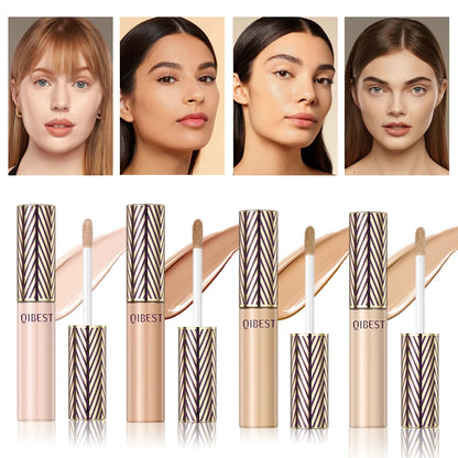 ✨ QIBEST Liquid Concealer Foundation – 💎 Brightening Cream | 🎯 Spot & Acne Mark Coverage | 🌙 Dark Circle Corrector | 💄 Long-Lasting Makeup for Women