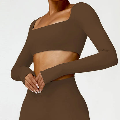 Hearuisavy Women's Quick Dry Sports Crop Top
