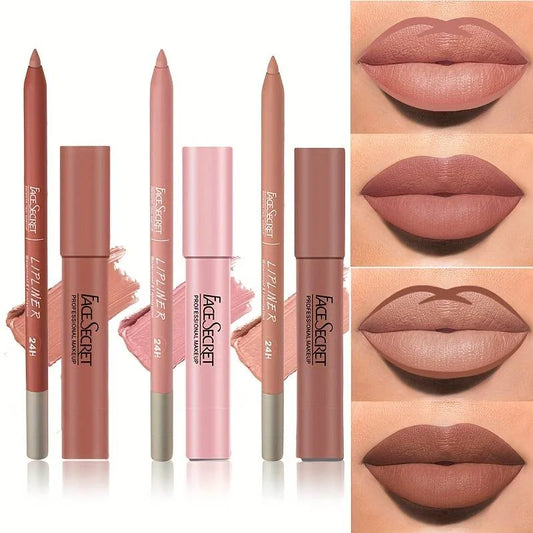 💄 Matte Lip Liner & Lipstick Set ✨ | Waterproof & Long-Lasting 💧 | Soft Matte Finish 🌸 | Bold Color Rendering 🎨 | Women’s Makeup Cosmetics 💖