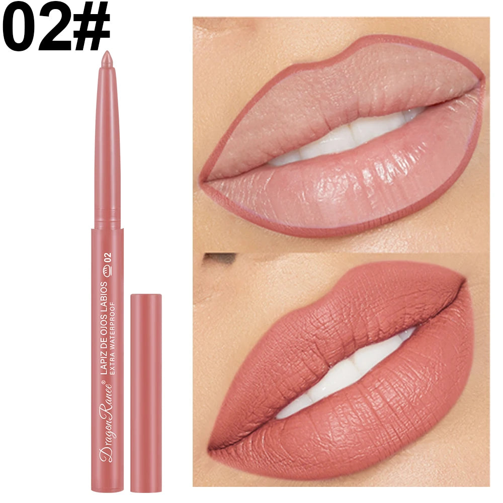 Automatic Rotating Waterproof Matte Lip Liner Pen