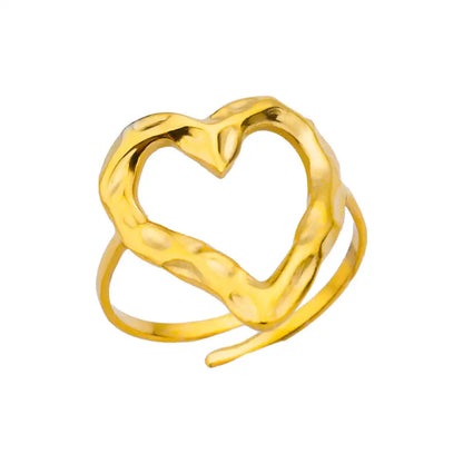 Gold Chunky Ball Ring – Adjustable