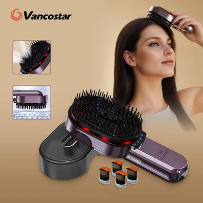 4-in-1 Head Spa Massage Comb with Plasma and NIR Photon Light