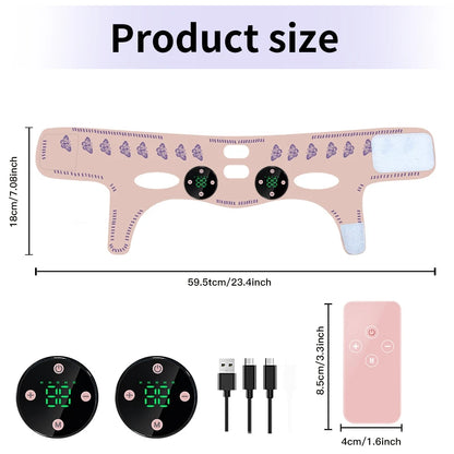 Microcurrent V Face Band EMS Skin Lifting and Jawline Tightening Device