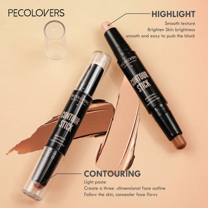 ✨✏️ Double Head Highlight Pen 💄 Face Makeup 💧 Waterproof 🌟 Contouring | Foundation | Concealer | Stick & Pencil Cosmetics