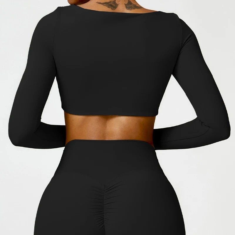 Hearuisavy Women's Quick Dry Sports Crop Top