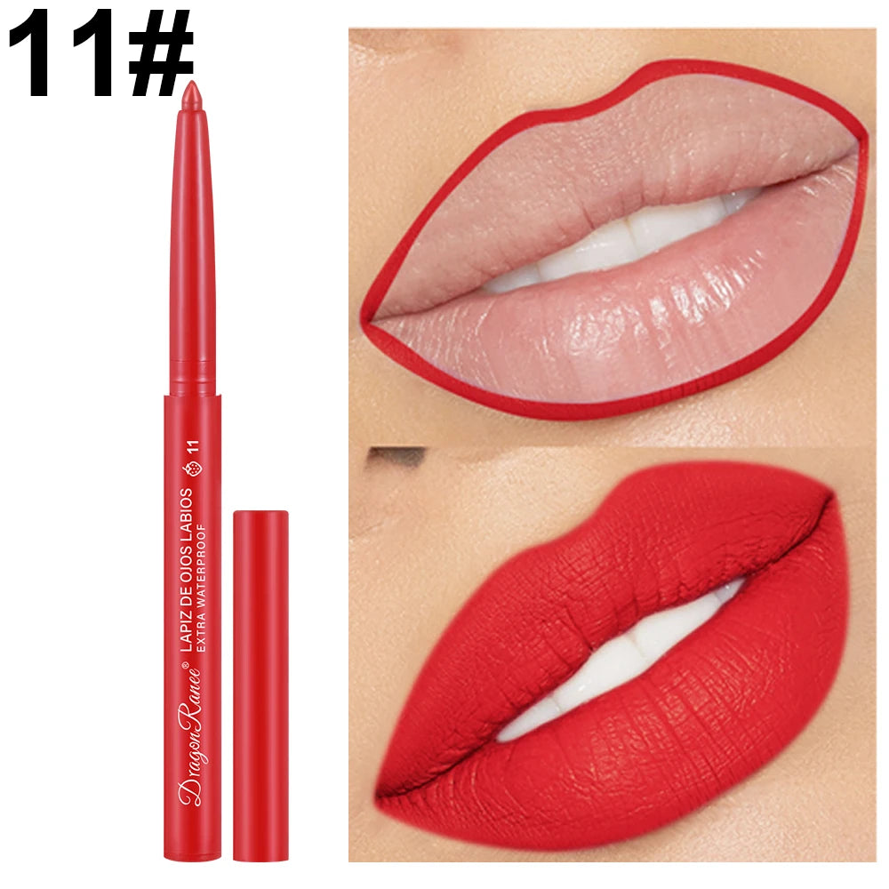 Automatic Rotating Waterproof Matte Lip Liner Pen