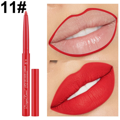 Automatic Rotating Waterproof Matte Lip Liner Pen