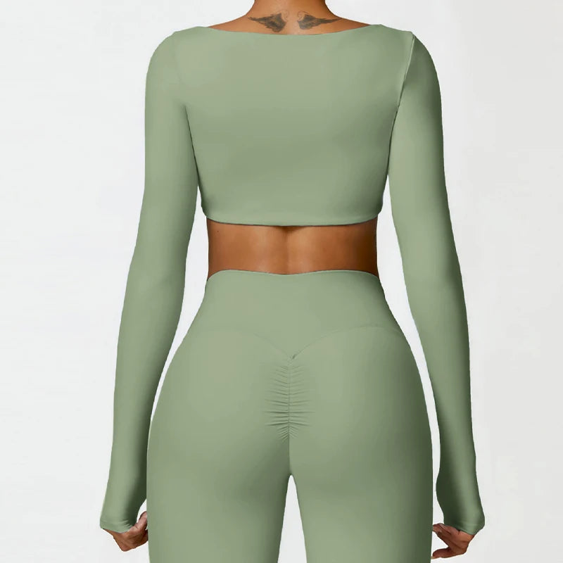 Hearuisavy Women's Quick Dry Sports Crop Top