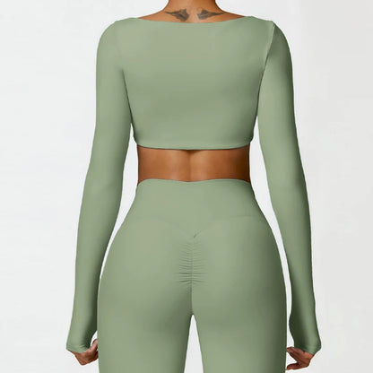 Hearuisavy Women's Quick Dry Sports Crop Top