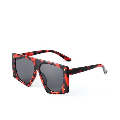 🐆🕶️ Punk Leopard Oversized Sunglasses – Sexy Gradient UV400 Shades 🔥✨