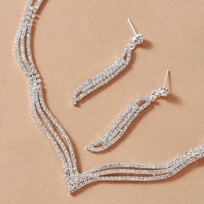👑✨ Women’s Fashion Jewelry Set – Light Luxury & Sparkling Elegance ✨💎
