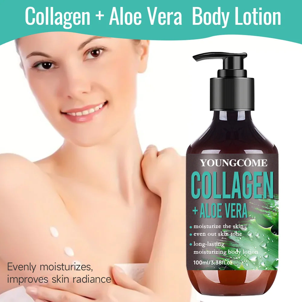 🌿✨ Aloe Vera Collagen Hydrating Body Lotion – Brightening & Firming Care ✨🌿
