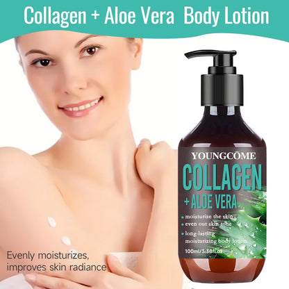 🌿✨ Aloe Vera Collagen Hydrating Body Lotion – Brightening & Firming Care ✨🌿