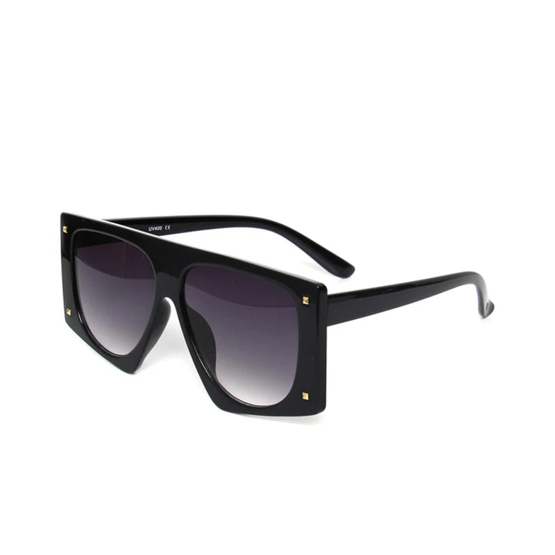 🐆🕶️ Punk Leopard Oversized Sunglasses – Sexy Gradient UV400 Shades 🔥✨
