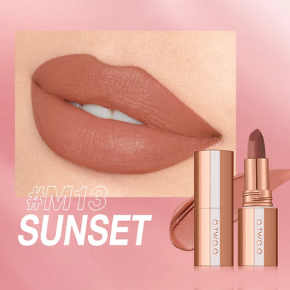 💄 O.TWO.O Matte Lipstick ✨ | Waterproof & Long-Lasting 💧 | Smudge-Free 😍 | Highly Pigmented 🎨 | Classic Velvet Finish 🌸 | Professional Lip Tint Makeup 💖