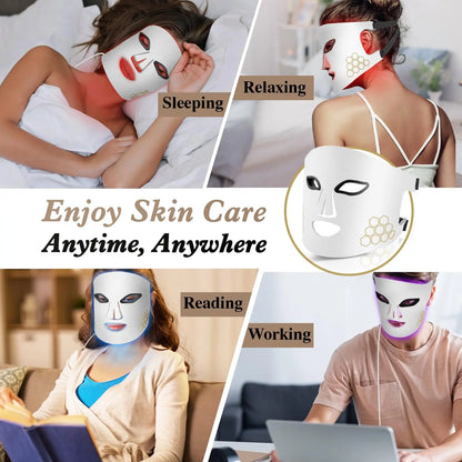 Hello Face LED Mask - Red, Blue & Infrared Light Therapy