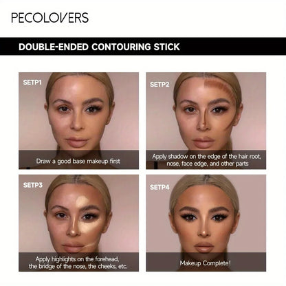✨✏️ Double Head Highlight Pen 💄 Face Makeup 💧 Waterproof 🌟 Contouring | Foundation | Concealer | Stick & Pencil Cosmetics