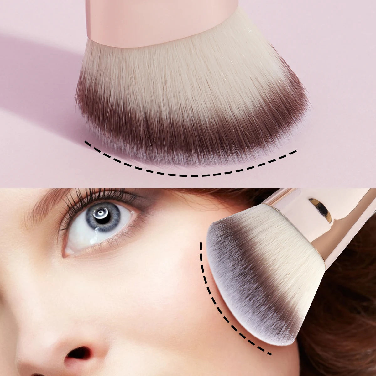 ✨ MAANGE 4pcs Makeup Brush Set 💄 | Dual-Ended Brushes 🖌️ | Foundation, Powder & Blush 🌸 | Eyeshadow Detailing 👁️ | Beginner-Friendly & Travel Box 🧳