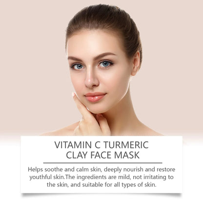 🌿 Vitamin C & Turmeric Exfoliating Facial Mask ✨ | Deep Cleansing 🧴 | Pore Refining & Skin Brightening 🌸 | Gentle Exfoliation & Face Care 💖 | Apply Facial Mask Treatment 😍