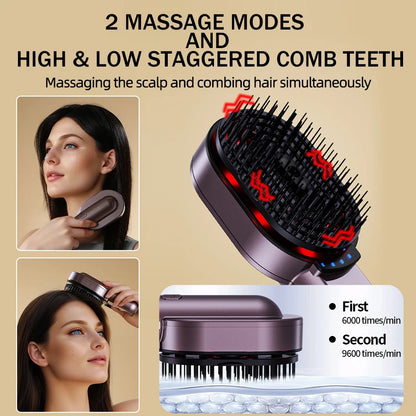 4-in-1 Head Spa Massage Comb with Plasma and NIR Photon Light