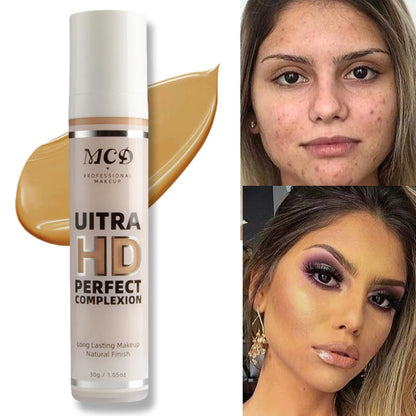 💄 9-Color Full Coverage Concealer & Foundation ✨ | High Coverage Liquid Cream 🧴 | Natural Matte Base Makeup 🌸 | Cushion Foundation for Flawless Skin 💖