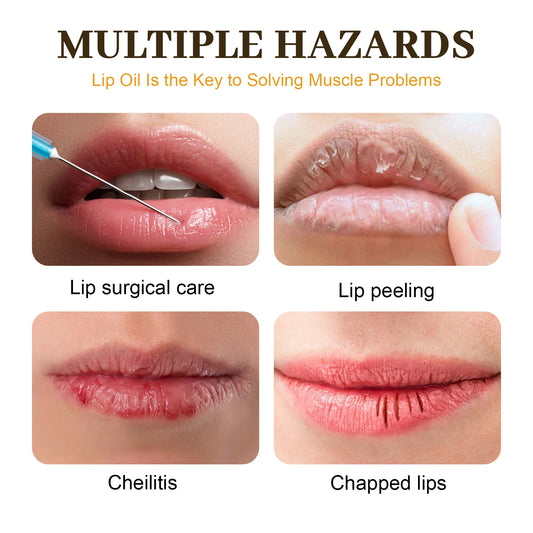 Honey Lip Oil 🍯💄 | Fresh Beeswax Lip Balm 🐝 | Long-Lasting Moisturizing 💧 | Transparent Lip Oil ✨ | Liquid Lipstick Effect 💋 | Lip Care & Skin Care Product 🌸