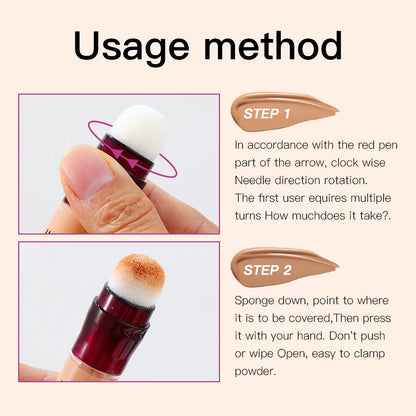 💄 USHAS 12-Color Liquid Concealer ✨ | Moisturizing Formula 💧 | Rotating Sponge Head 🖌️ | Long-Lasting & Lightweight 😍 | Multi-Use Foundation Makeup 💖