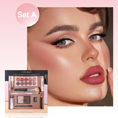 💄 Professional Makeup Kit (11 PCS) ✨ | Eyeshadow 🎨 | Contour 🌟 | Blusher 🌸 | Waterproof & Highly Pigmented 💎 | Smudge-Proof Face Cosmetics Collection 💖