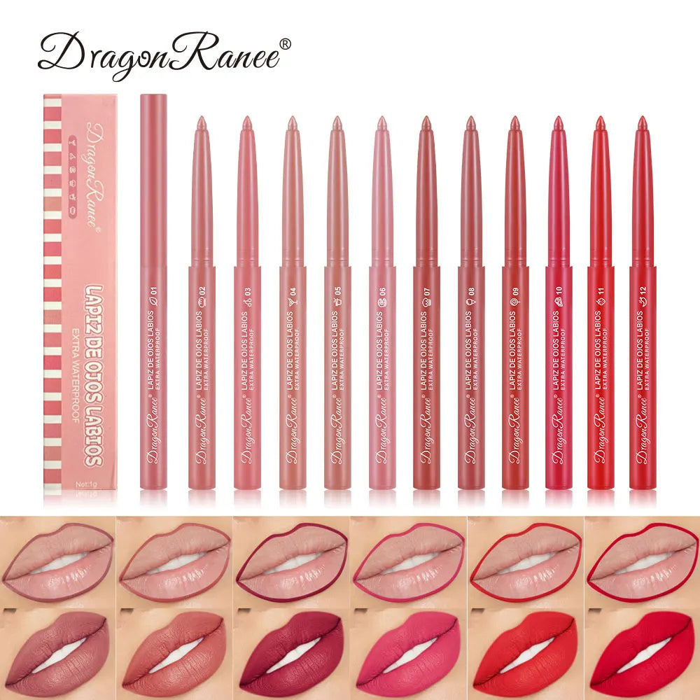 Automatic Rotating Waterproof Matte Lip Liner Pen