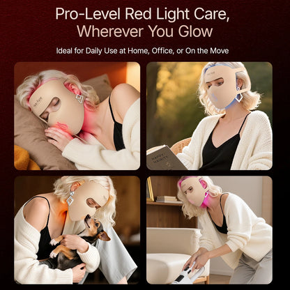 Hello Face M300 LED Light Therapy Mask - Anti-Aging & Acne Care