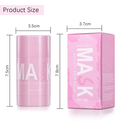 🌿 40g Face Cleansing Mask Stick 😍 | Green Tea 🍵 / Rose Extract 🌹 | Deep Moisturizing 💧 | Blackhead & Pore Care ✨ | Oil Control Film Mask 🛡️