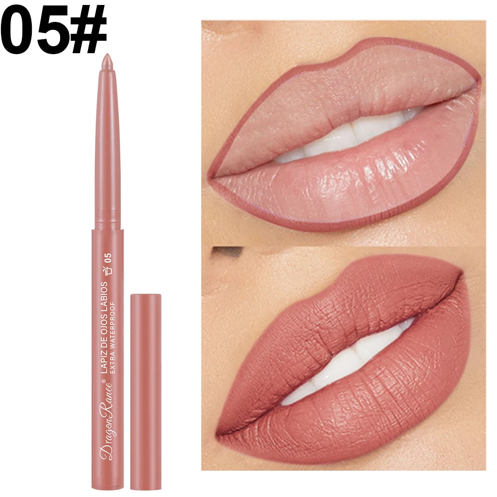 Automatic Rotating Waterproof Matte Lip Liner Pen