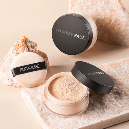 🌸 FOCALLURE 9-Color Loose Powder – Brightening, Oil-Control, Long-Lasting & Waterproof Setting Powder 💎✨