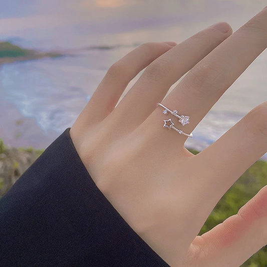 🌟💎 925 Sterling Silver Star Ring – Shining Geometric Charm 💎🌟