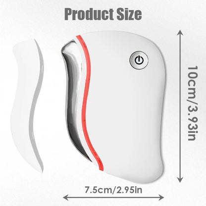 4-in-1 Electric Facial Gua Sha Massager with Heat and Red Light