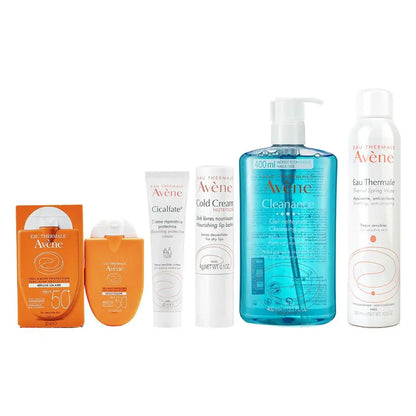🌞 Avène Facial Cleanser + SPF 50+ Sunscreen 🧴 | Deep Cleansing ✨ | Whitening & Cold Cream Care 🌸 | Dirt Removal 🚿 | Moisturizing Gel Skin Care 💧