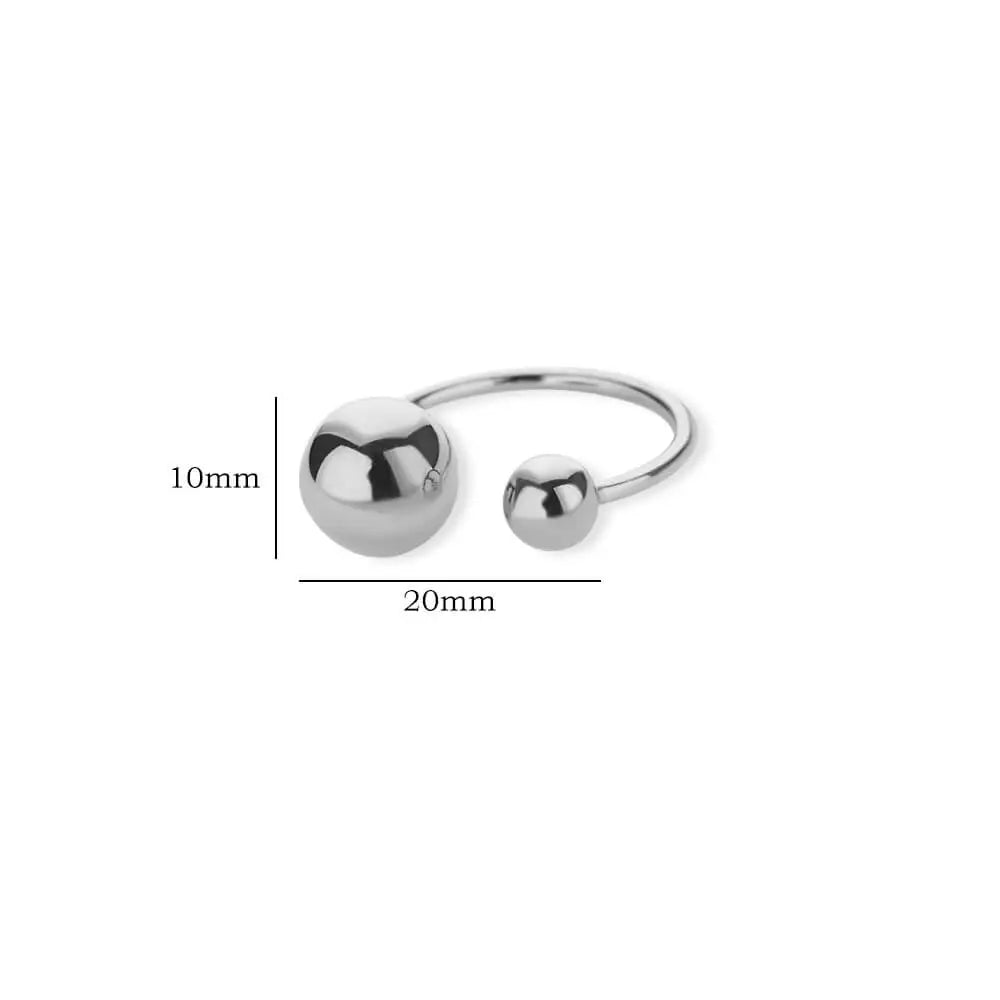 Gold Chunky Ball Ring – Adjustable