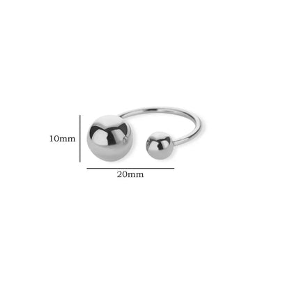 Gold Chunky Ball Ring – Adjustable