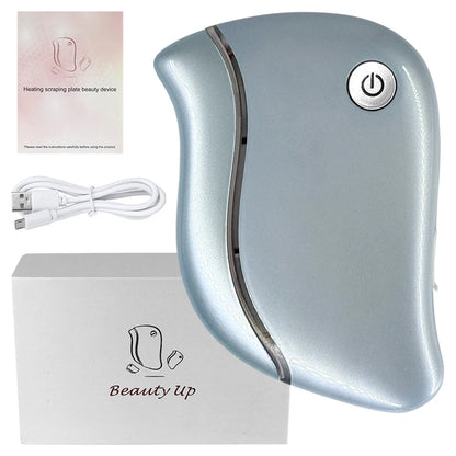 4-in-1 Electric Facial Gua Sha Massager with Heat and Red Light