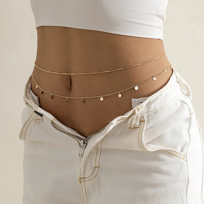 ✨💃 Hip Hop Double Layer Waist Chain – Sexy Adjustable Body Jewelry 🔗🔥