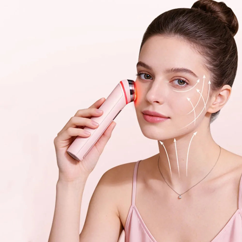Microcurrent LED Face and Neck Lifting Massager for Skin Rejuvenation