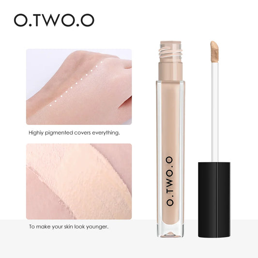 💄 O.TWO.O Liquid Concealer ✨ | Full Coverage Face & Eye Base 👁️ | Hides Dark Circles & Blemishes 🌸 | Contour & Highlight 🎨 | 4 Shades Professional Makeup 💖