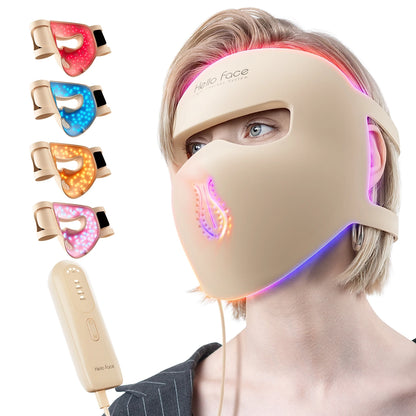 LED Light Therapy Face and Neck Mask with 311 LEDs