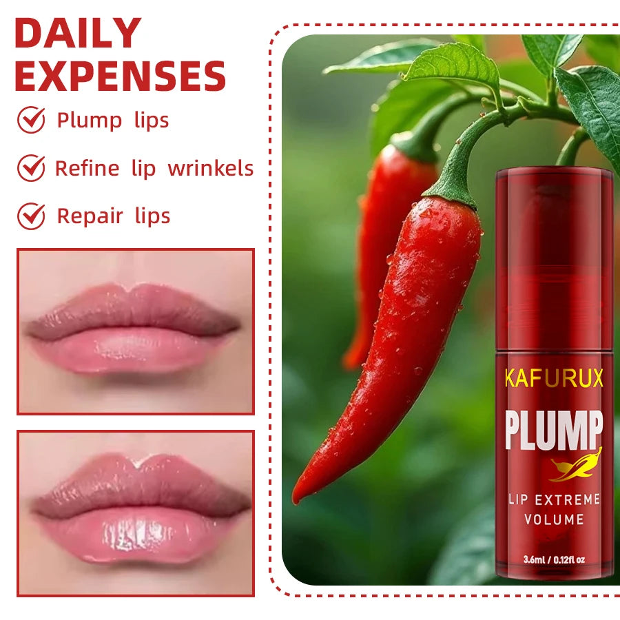 💋✨ 1PC Lip Plump Oil Serum – Instant Volumising & Long-Lasting Lips 💖🌿