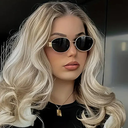 🕶️✨ TAFN Retro Steampunk Oval Sunglasses – Women’s Vintage UV400 Eyewear ✨🌸