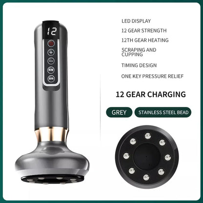 Electric Cupping Massager ⚡✨ | Vacuum Suction Cup 💆‍♀️ | Anti-Cellulite & Body Slimming 🔥 | Infrared Heat Therapy 🌡️ | Beauty & Health Gua Sha Scraping Tool 🌿